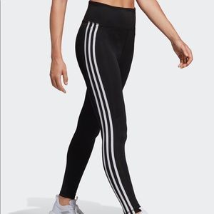 Adidas; 3-STRIPES HIGH-RISE LONG TIGHTS